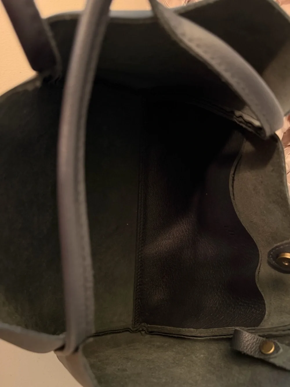 Portland leather midnight Verona bag large - Picture 6 of 6